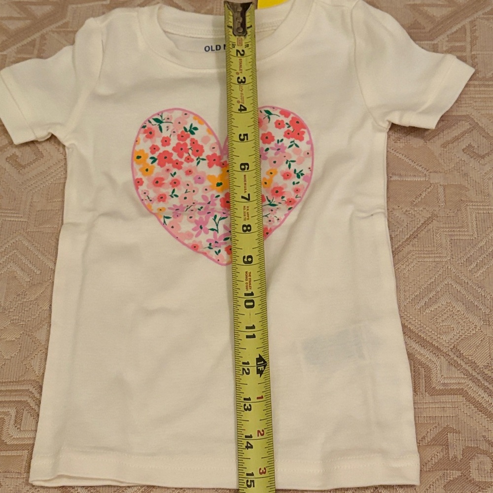 Old Navy Pink Heart Printed Snug-Fit Pajama Set /NWT/3T - Picture 13 of 13